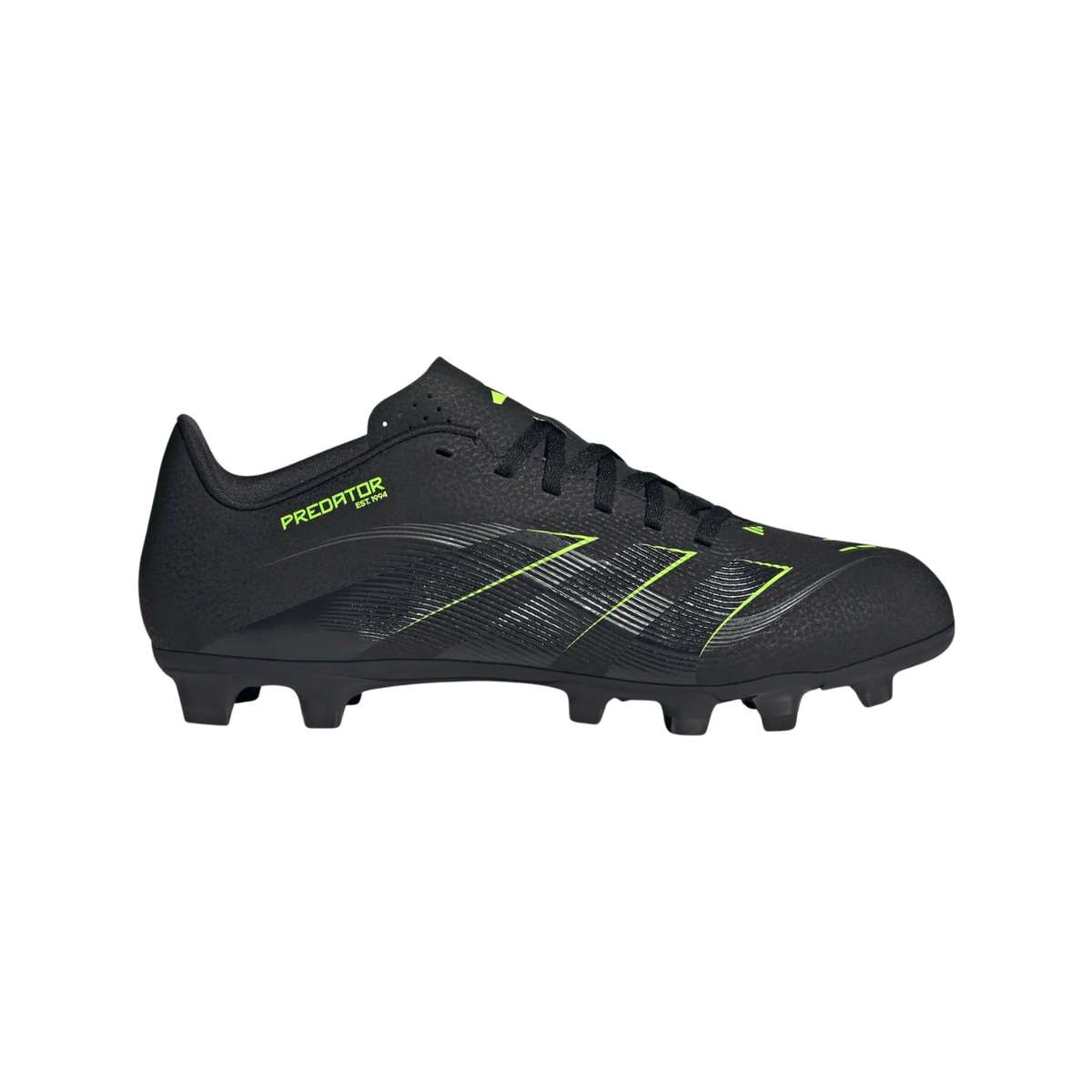 Adidas Predator Club FG/MG Football Shoe Unisex - Black/Lemon shoes Adidas