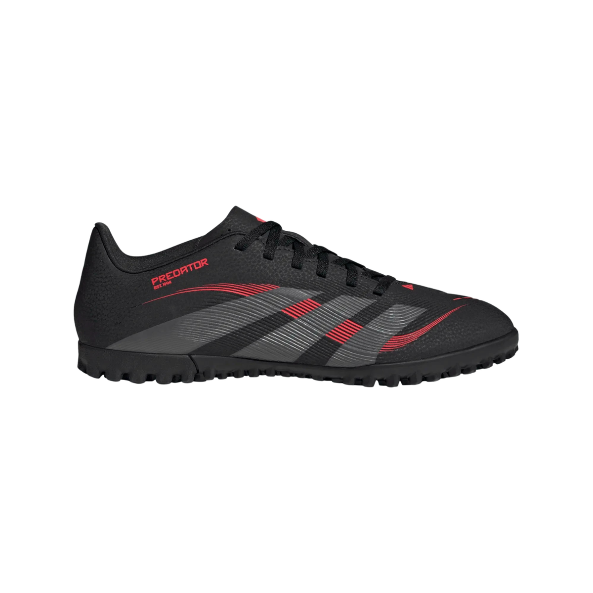 Adidas Predator Club TF Football Shoe Unisex - Black/Grey shoes Adidas