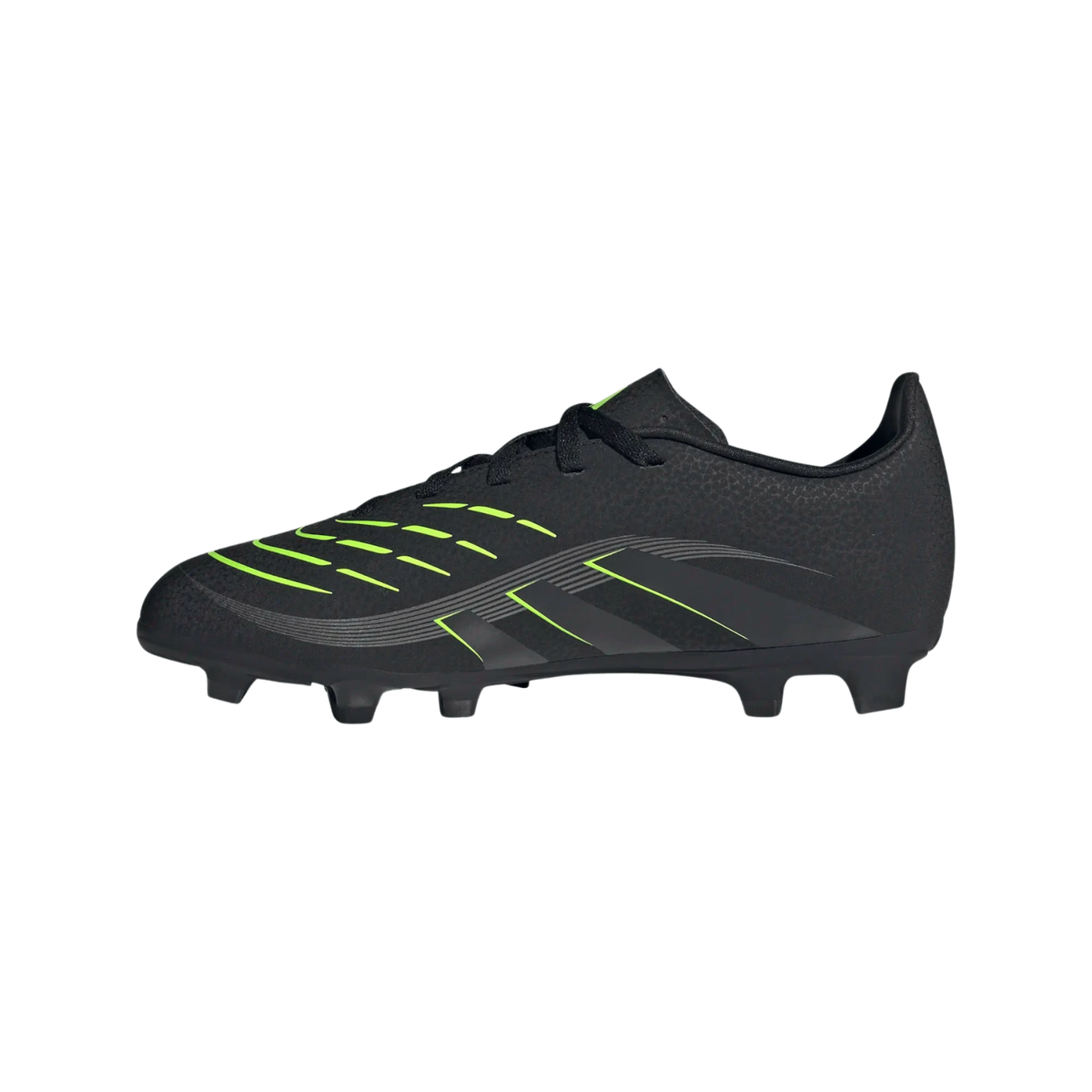 Adidas Predator Club FG/MG football Boots Junior - Black Core Black Carbon Lucid Lemon shoes Adidas