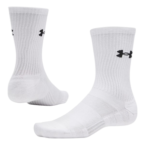 Under Armour Performance Cotton 3Pk Crew Socks Unisex - White Clothing Under Armour