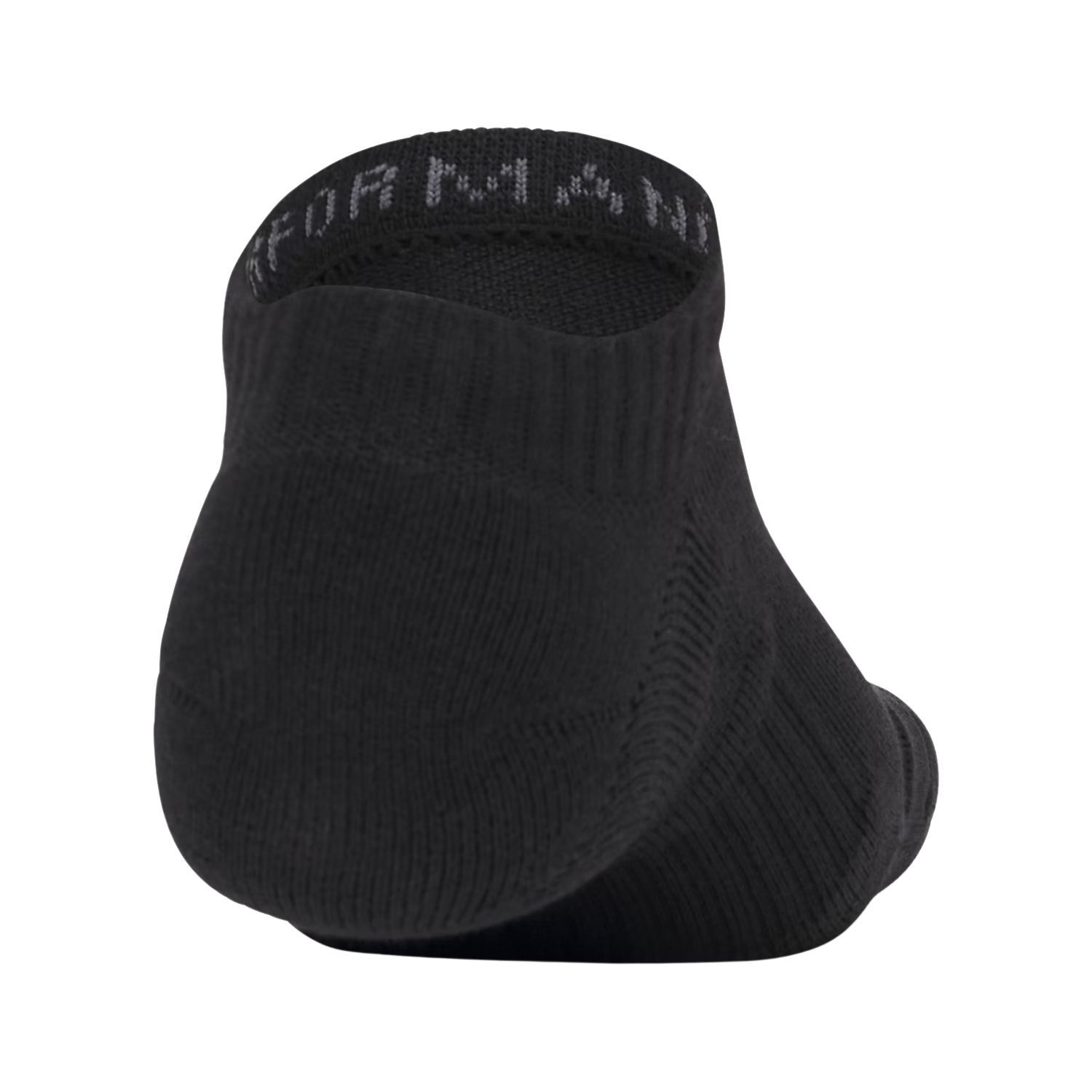 Under Armour Performance Cotton 3Pk No Show Socks Unisex - Black Clothing Under Armour