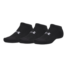 Under Armour Performance Cotton 3Pk No Show Socks Unisex - Black Black Clothing Under Armour