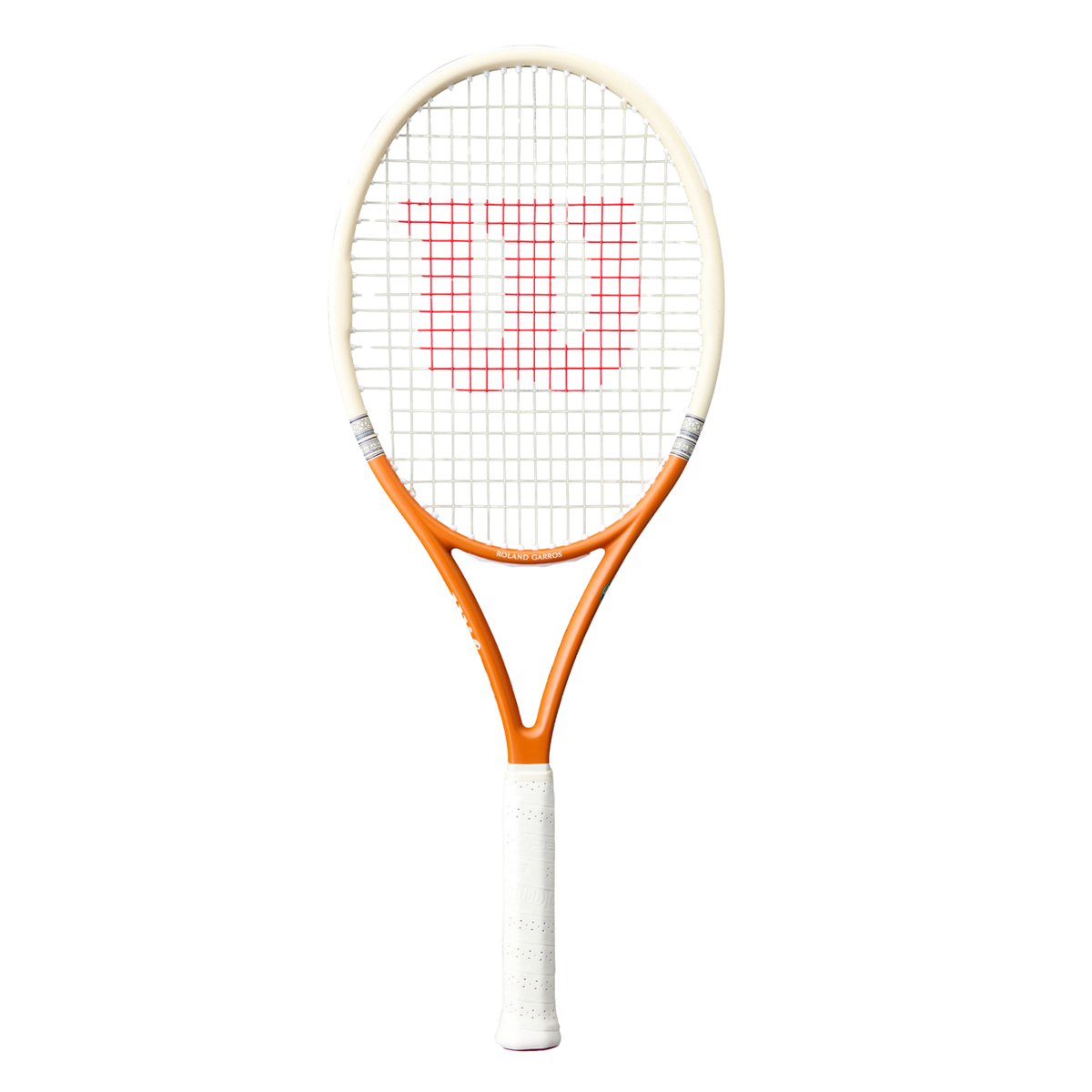 Wilson Roland Garros Team 102 2026 Tennis Racket - White/Orange Orange White Tennis Rackets Wilson