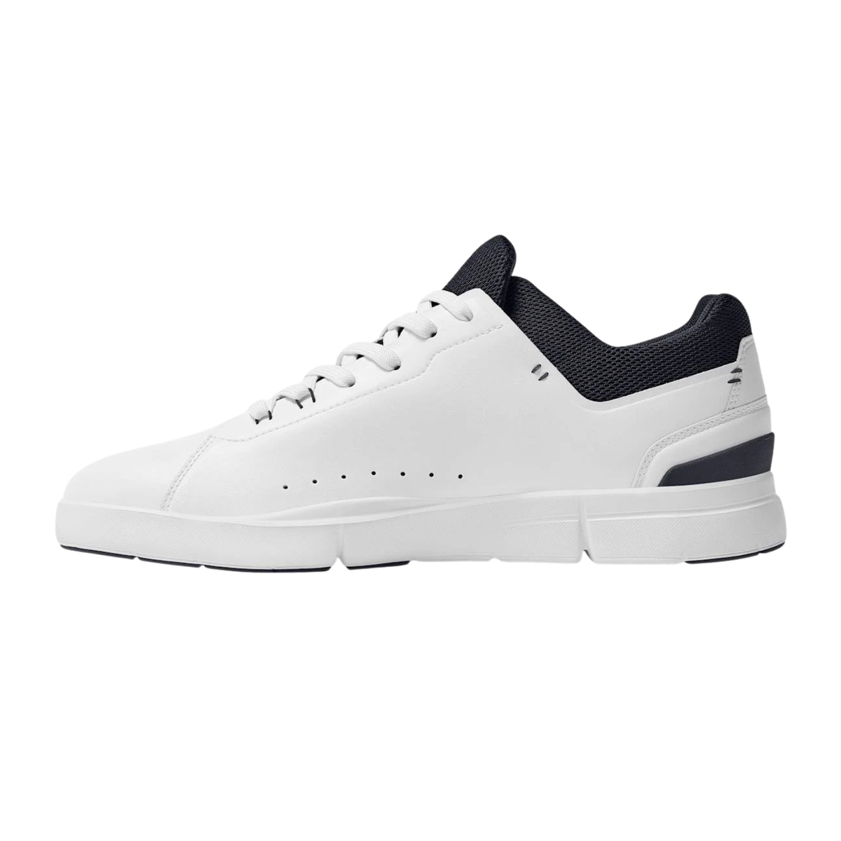 On Running The Roger Advantage Tennis Shoe Men - White/Midnight White Midnight Tennis Shoes On Running