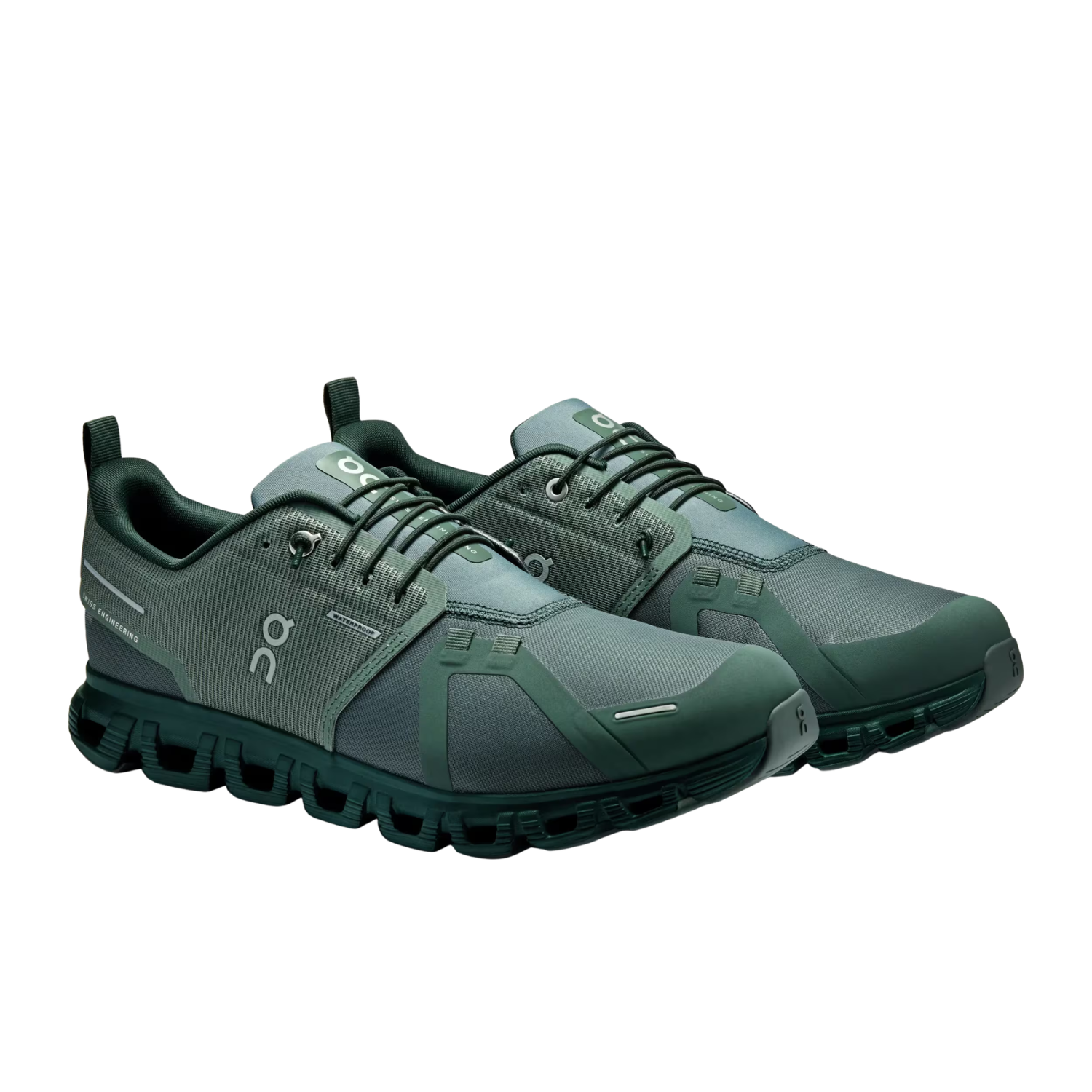 On Running Cloud 6 Waterproof Running Shoes Men - Olive/Evergreen Running Shoes On Running
