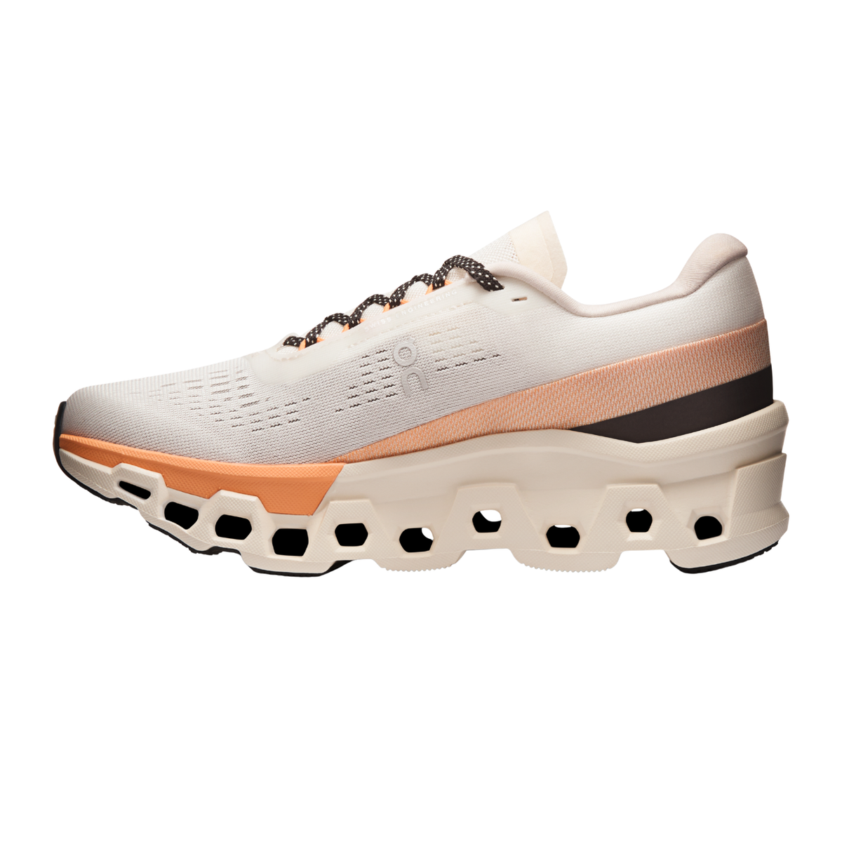 On Running Cloudmonster 2 Running Shoe Women - Ivory/Tangerine by On Running