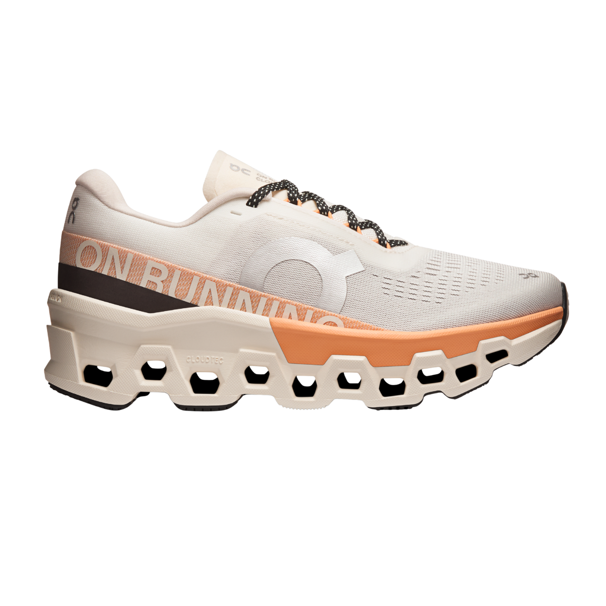 On Running Cloudmonster 2 Running Shoe Women - Ivory/Tangerine by On Running