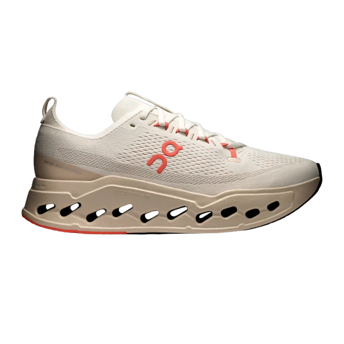 On Running Cloudsurfer Max Running Shoe Women - Ivory/Salmon by On Running