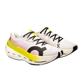 On Running Cloudboom Max Running Shoe Women - White/Yellow Running Shoes On Running