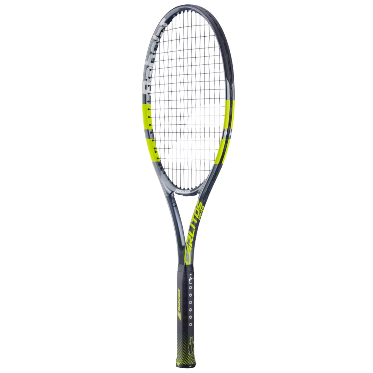 Babolat Carlitos Junior 26 2026 Badminton Racket Strung - Grey/Yellow Tennis Rackets Babolat