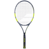 Babolat Carlitos Junior 26 2026 Tennis Racket Strung - Grey/Yellow Grey Yellow 26" Tennis Rackets Babolat