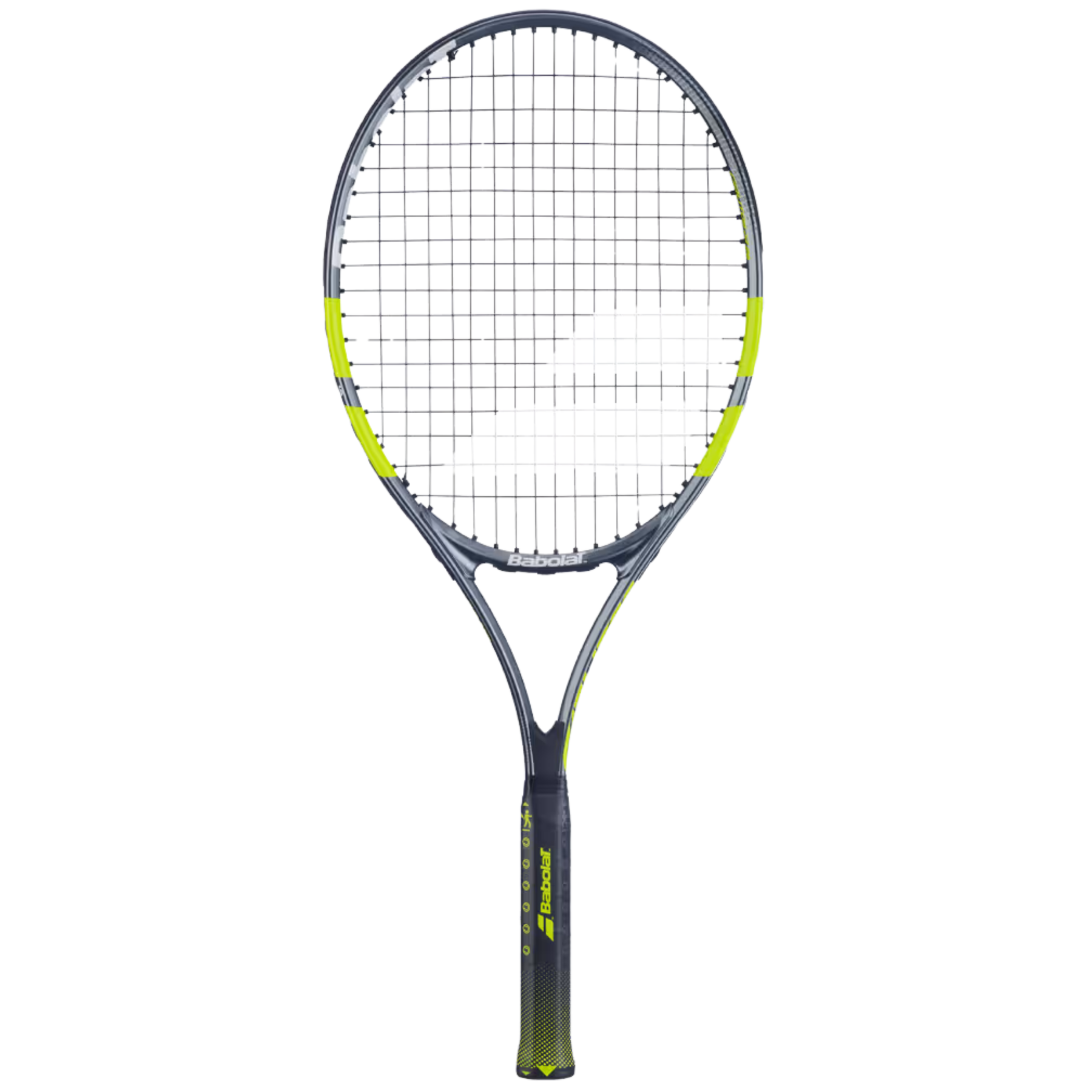 Babolat Carlitos Junior 26 2026 Badminton Racket Strung - Grey/Yellow Grey Yellow 26" Tennis Rackets Babolat