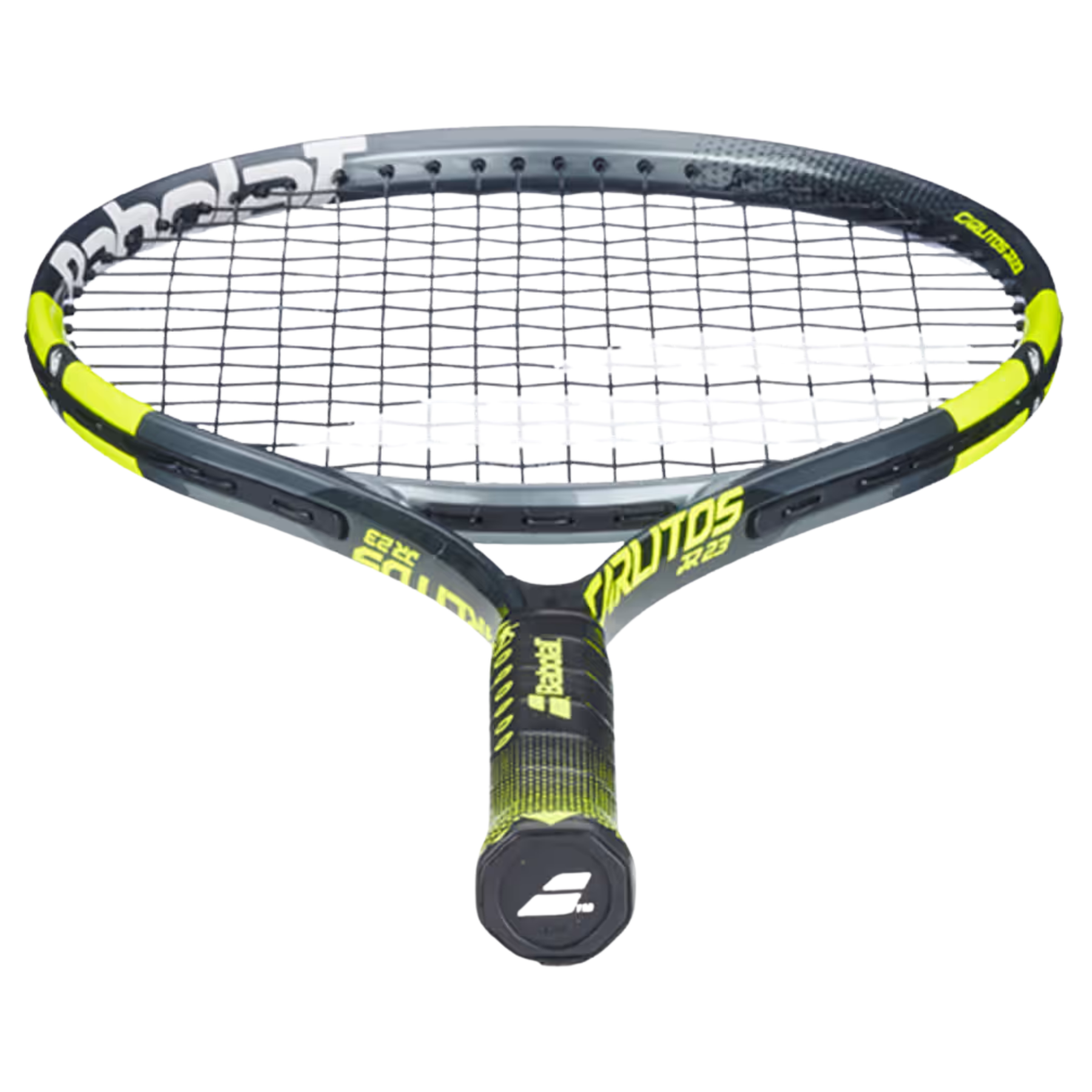 Babolat Carlitos Junior 23 2026 Badminton Racket Strung - Grey/Yellow Tennis Rackets Babolat