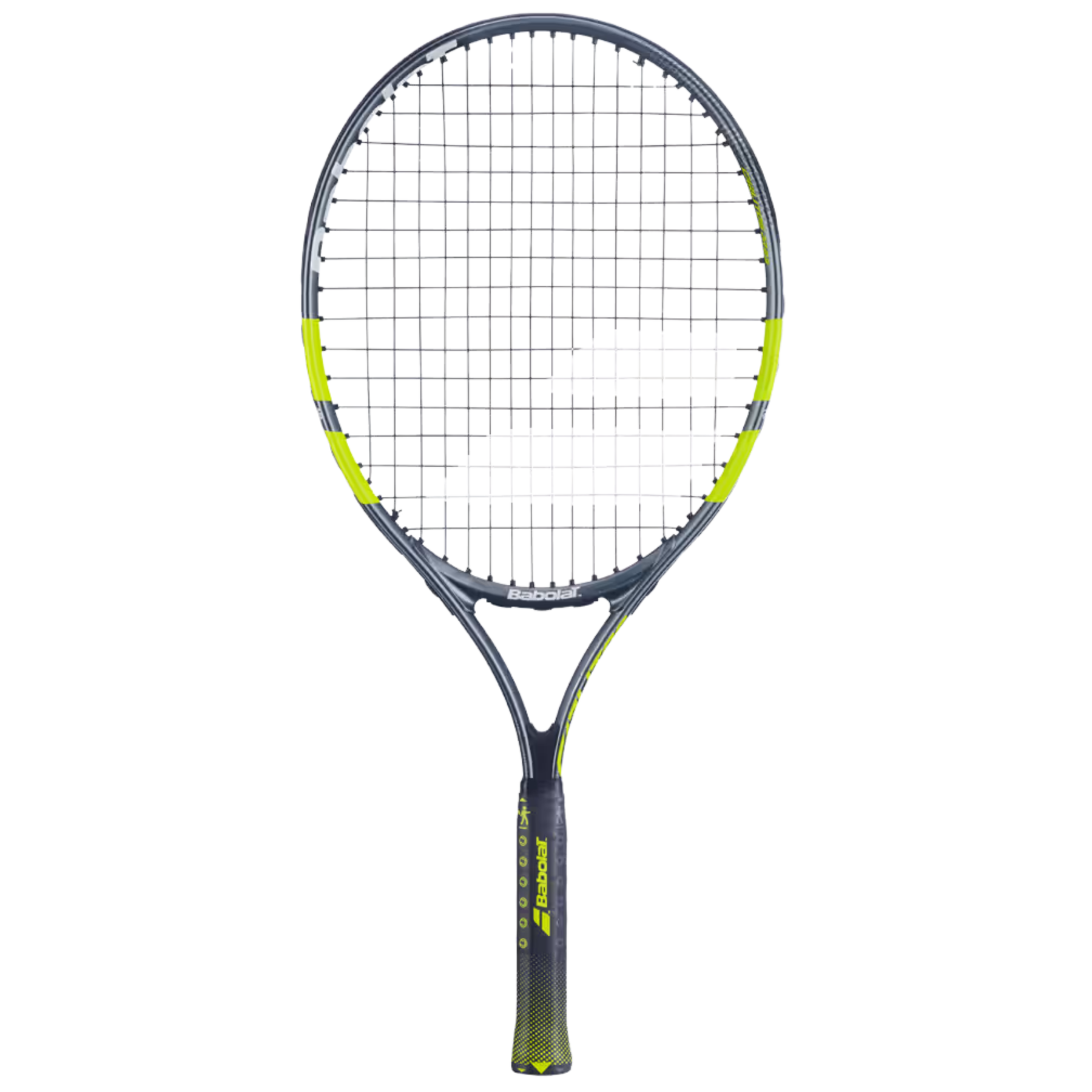 Babolat Carlitos Junior 23 2026 Badminton Racket Strung - Grey/Yellow Grey Yellow 23" Tennis Rackets Babolat