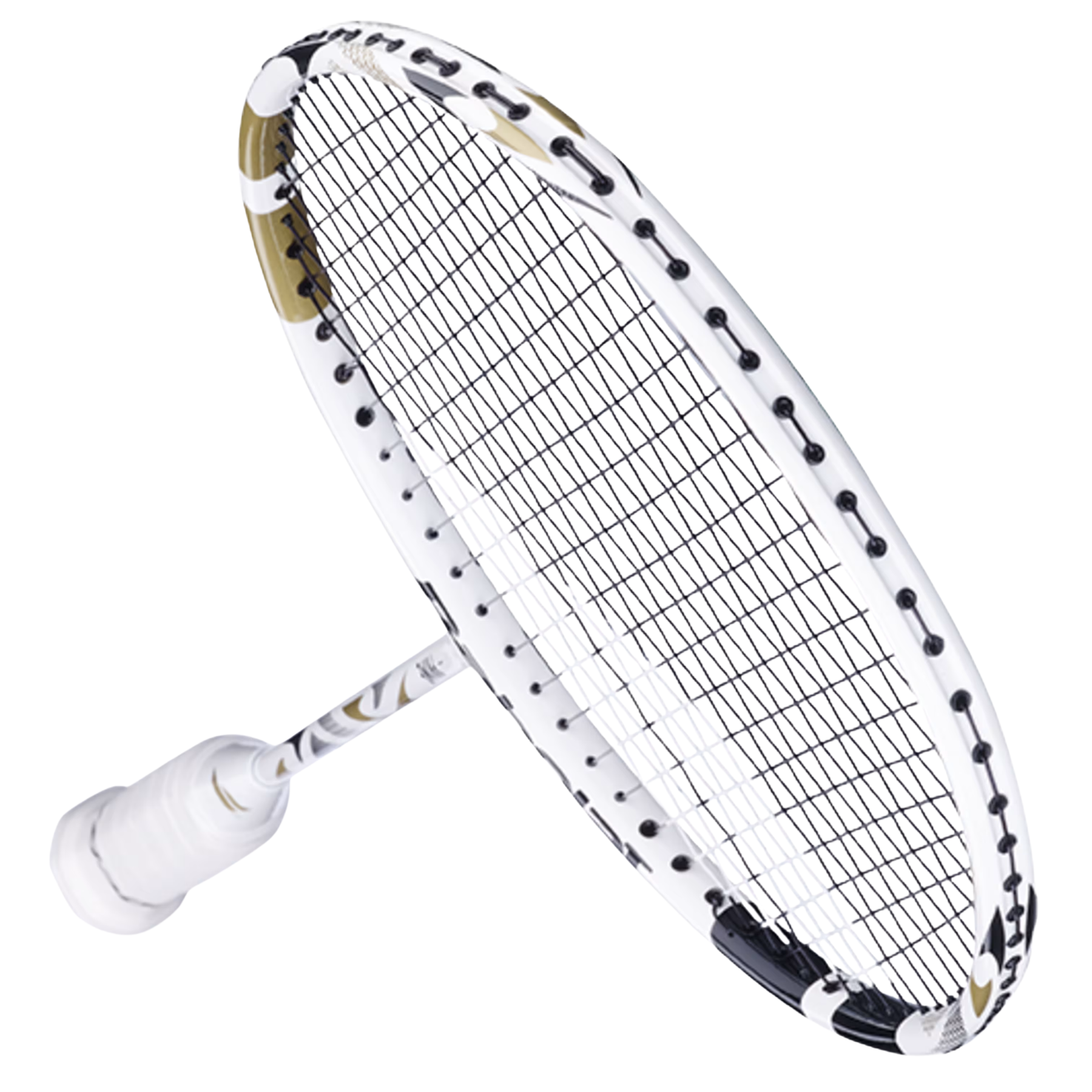 Babolat Prime 2026 Badminton Racket Strung - White/Gold Badminton Rackets Babolat