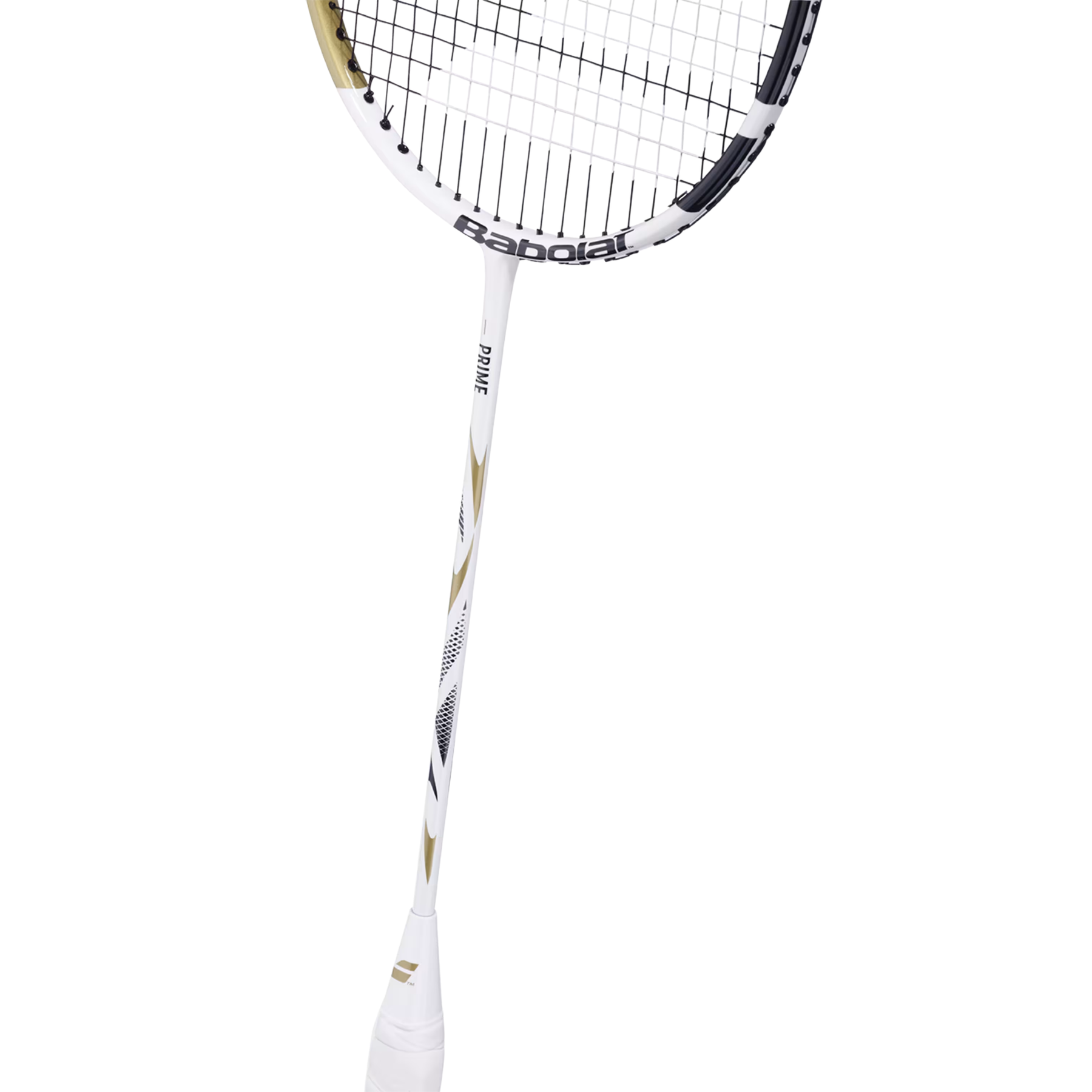 Babolat Prime 2026 Badminton Racket Strung - White/Gold Badminton Rackets Babolat
