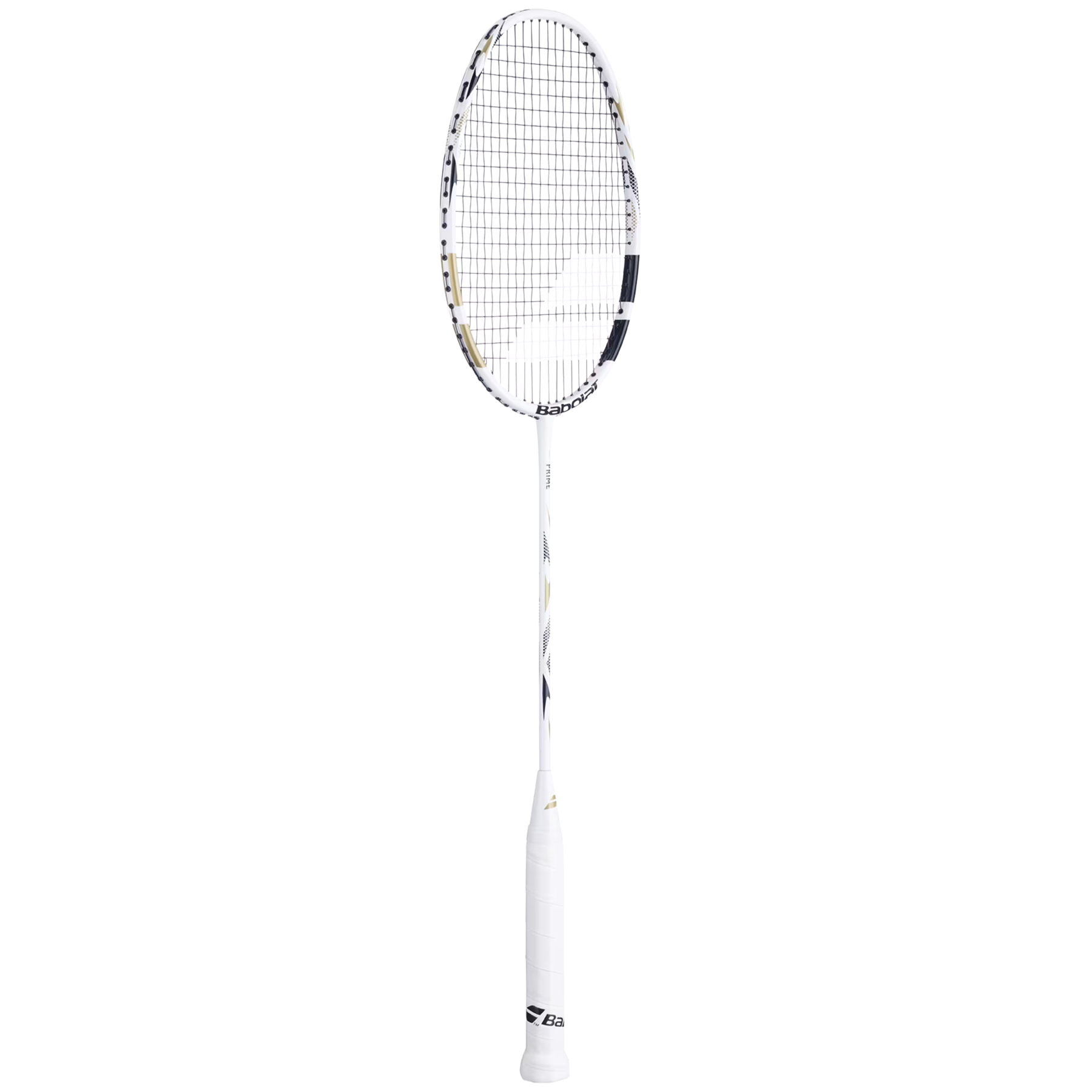 Babolat Prime 2026 Badminton Racket Strung - White/Gold Badminton Rackets Babolat
