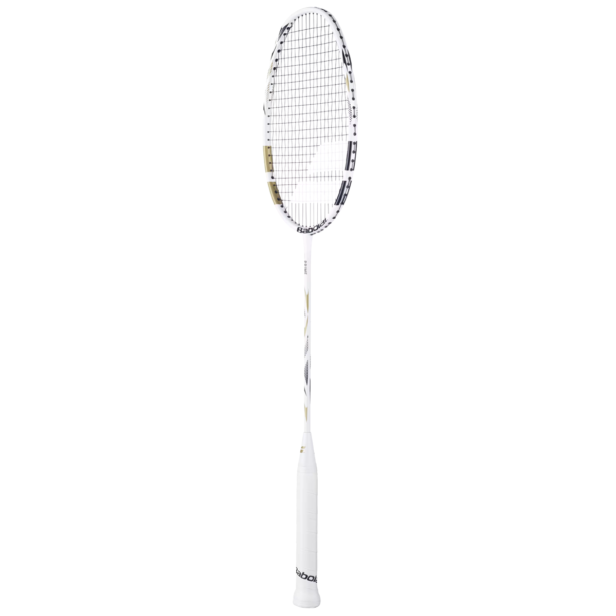 Babolat Prime 2026 Badminton Racket Strung - White/Gold Badminton Rackets Babolat