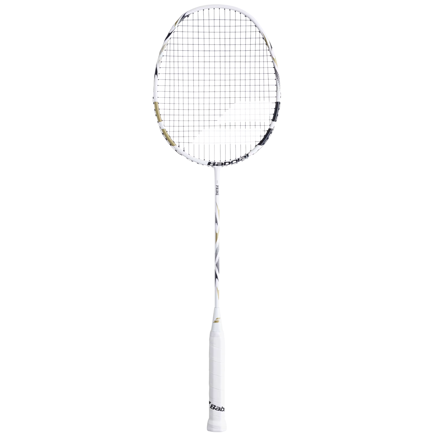 Babolat Prime 2026 Badminton Racket Strung - White/Gold White Gold G1 Badminton Rackets Babolat