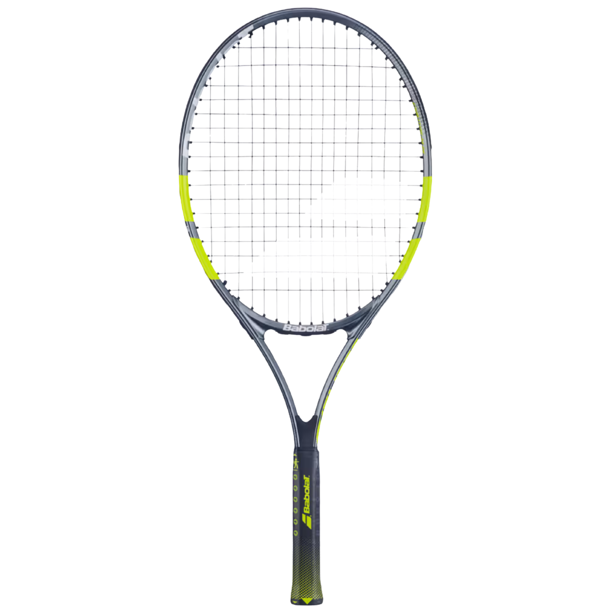Babolat Carlitos Junior 25 2026 Badminton Racket Strung - Grey/Yellow Grey Yellow 25" Tennis Rackets Babolat