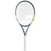 Babolat Evo Aero Lite 2026 Tennis Racket Strung - Grey/Yellow Grey Yellow Tennis Rackets Babolat