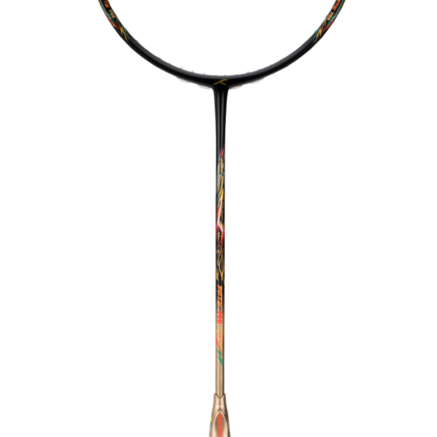 Hundred Battle 700 4U Badminton Racket - Charcoal/Gold/Orange Badminton Rackets Hundred