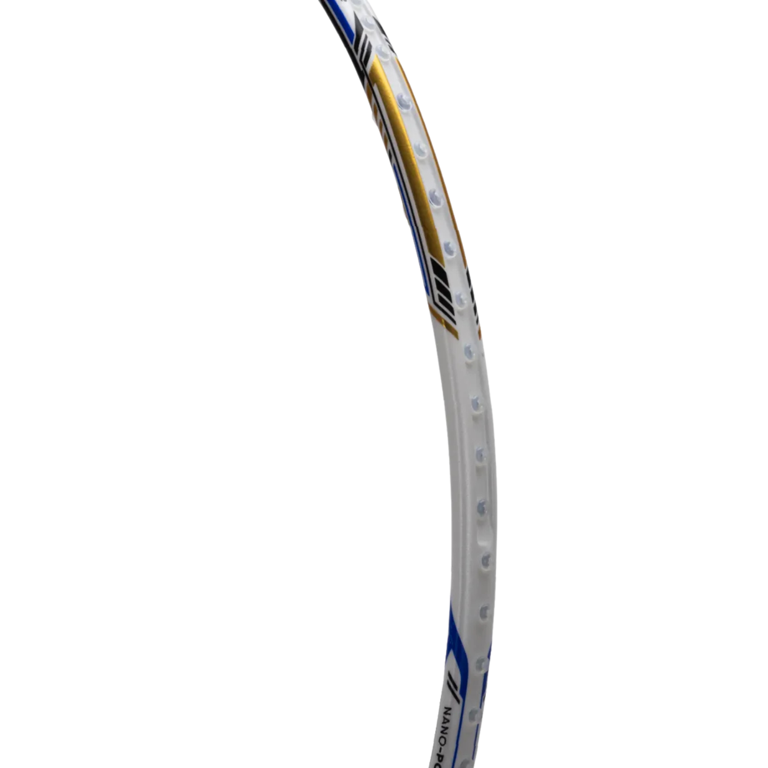 Hundred Nuclear 72 6U Badminton Racket - White/Black/Blue Badminton Rackets Hundred