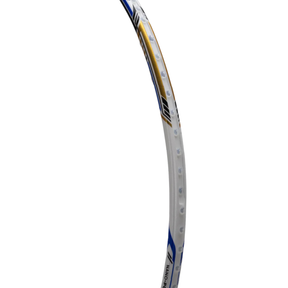 Hundred Nuclear 72 6U Badminton Racket - White/Black/Blue Badminton Rackets Hundred