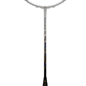 Hundred Nuclear 72 6U Badminton Racket - White/Black/Blue Badminton Rackets Hundred