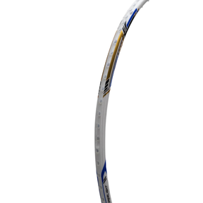 Hundred Nuclear 72 6U Badminton Racket - White/Black/Blue Badminton Rackets Hundred