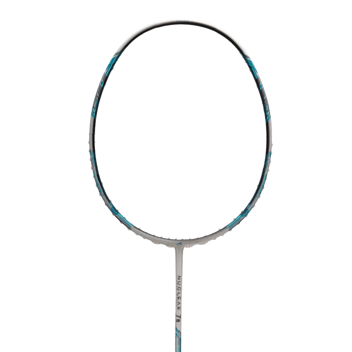 Hundred Nuclear 78 5U Badminton Racket - White/Blue Badminton Rackets Hundred