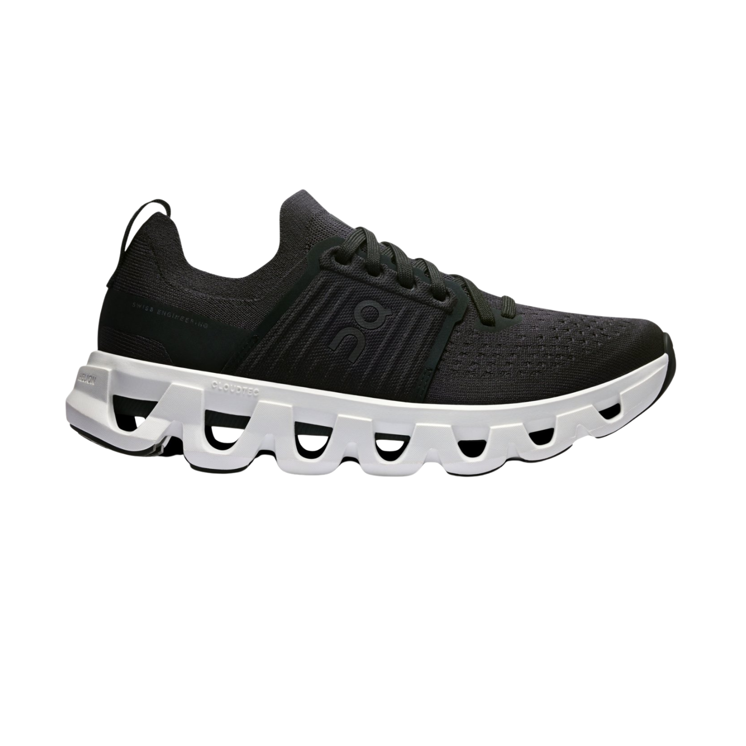 On Cloudswift 4 Running Shoes Women - Black/White Running Shoes On Running