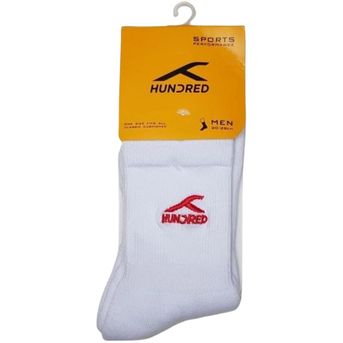 Hundred Quarter Socks Unisex - White/Red White Red One Size Clothing Hundred