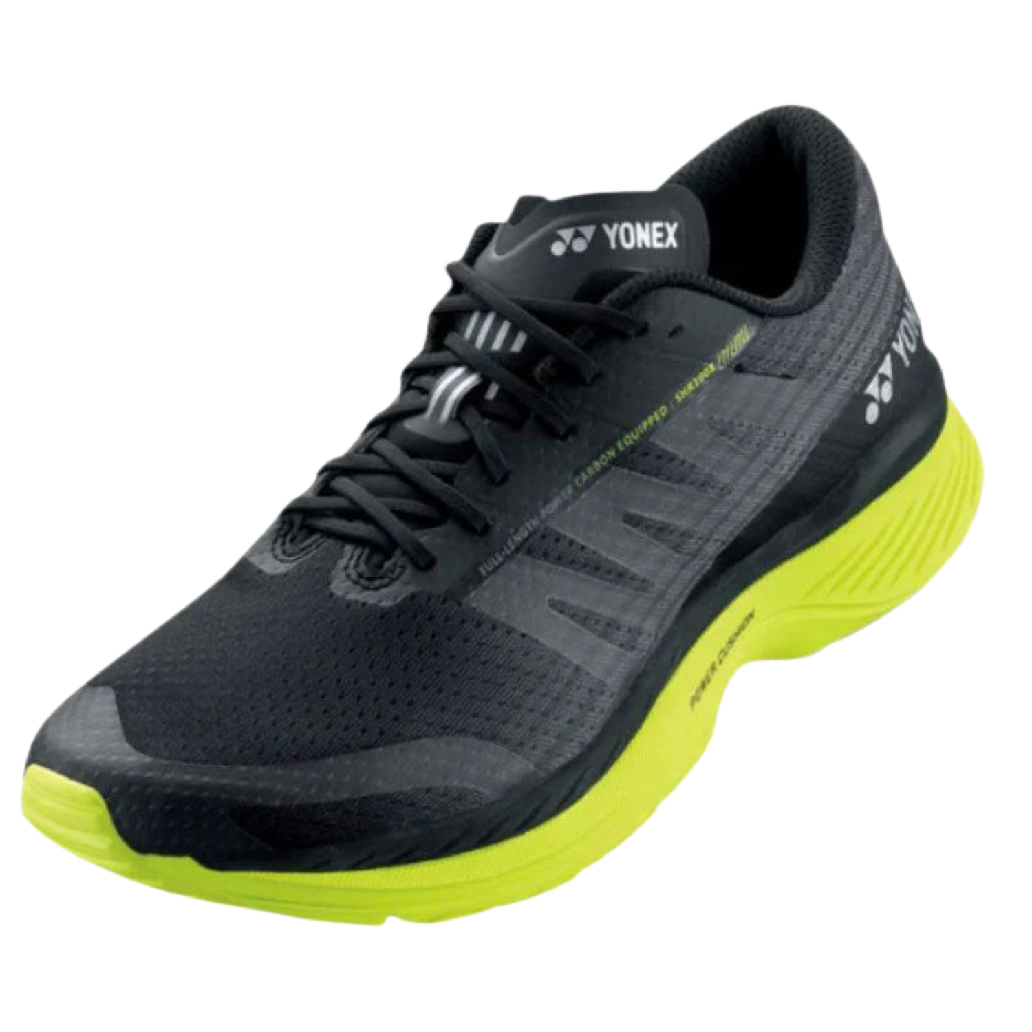 Yonex Power Cushion Saferun 100X Running Shoes Mens (Black/Yellow) Clearance Yonex