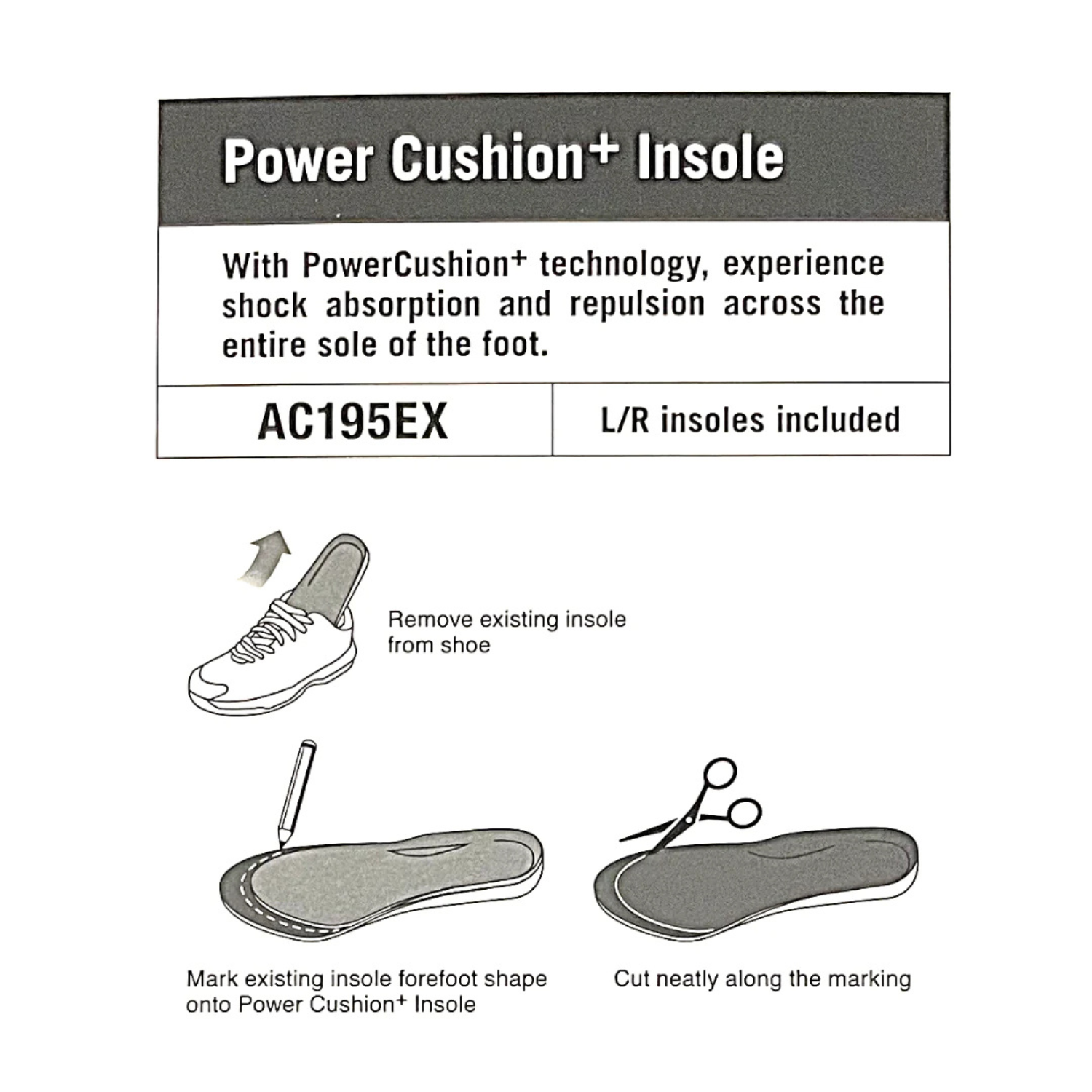 Yonex AC195 Power Cushion+ Insoles Accessories Yonex