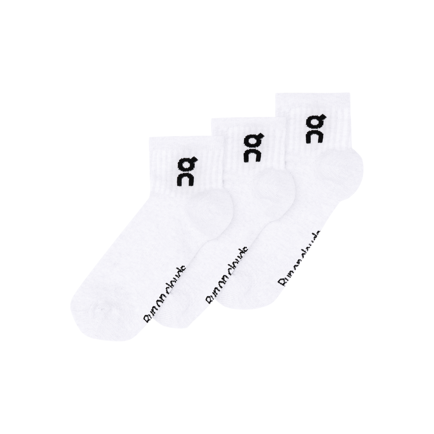 On Running Logo Mid Sock Unisex - White Clothing On Running