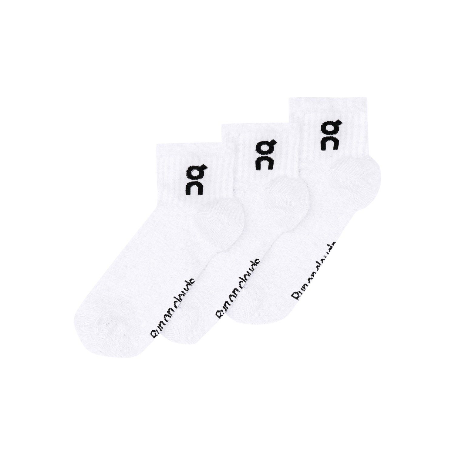 On Running Logo Mid Sock Unisex - White Clothing On Running