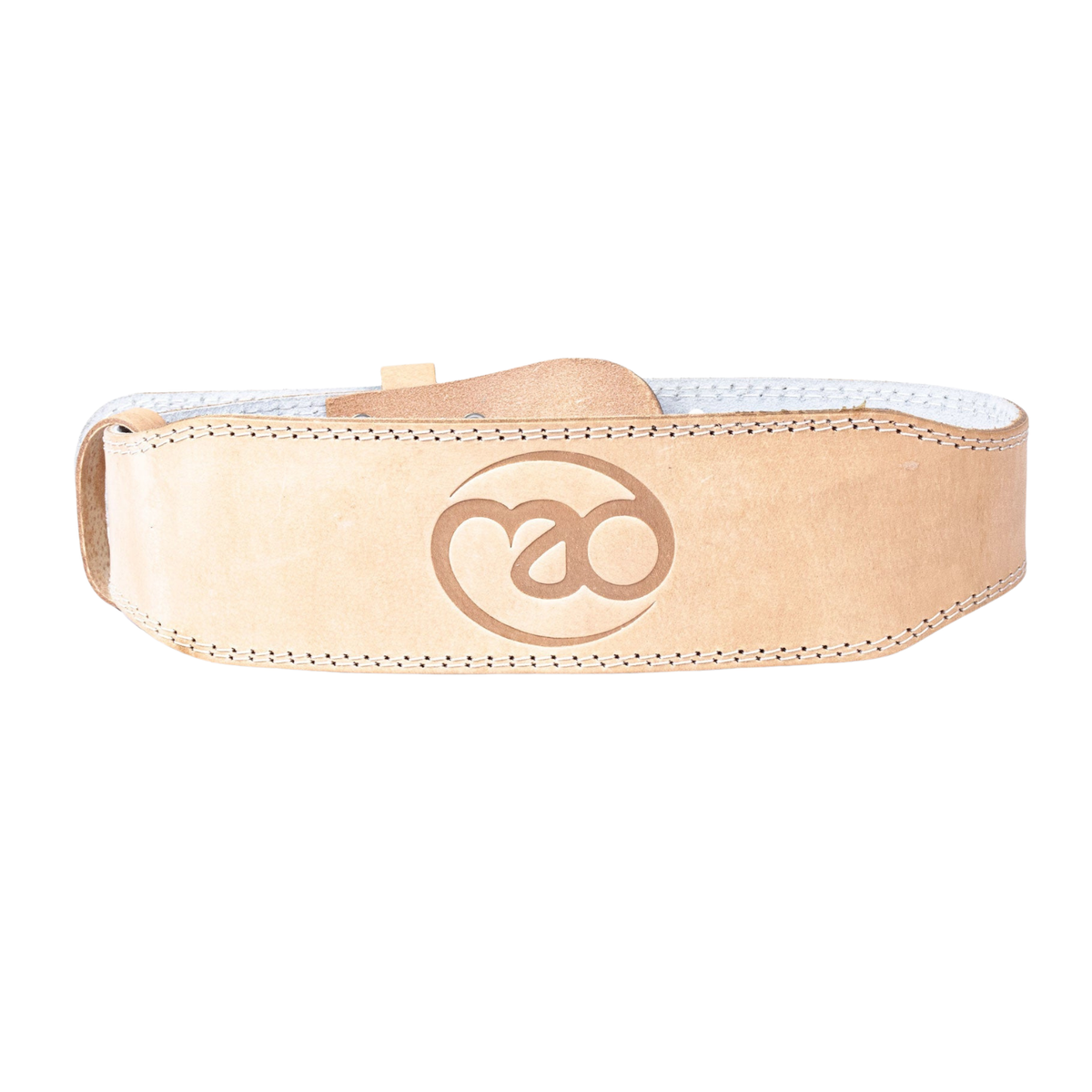 Fitness Mad Leather Weight Lifting Belt - Size L Beige L Accessories Fitness Mad