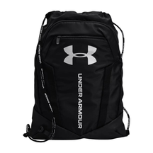 UA Undeniable Sackpack 1369220 Black Metallic Silver Backpack Under Armour