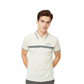 Yonex All England 1899 S/S Polo Shirt 26 - Cream Clothing Yonex