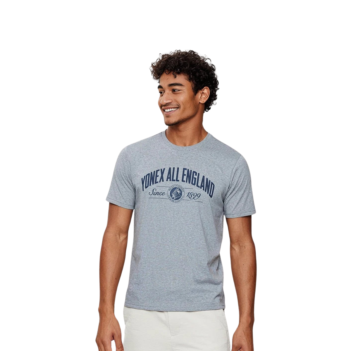 Yonex All England 1899 Crew Neck SS Top 26 - Heather Clothing Yonex