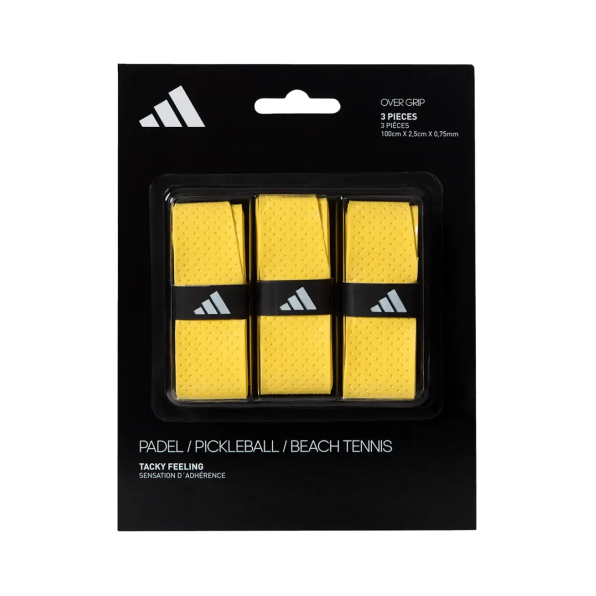 Adidas Padel Overgrip Set 3 Pack - Yellow Yellow 3 Pack Accessories Adidas