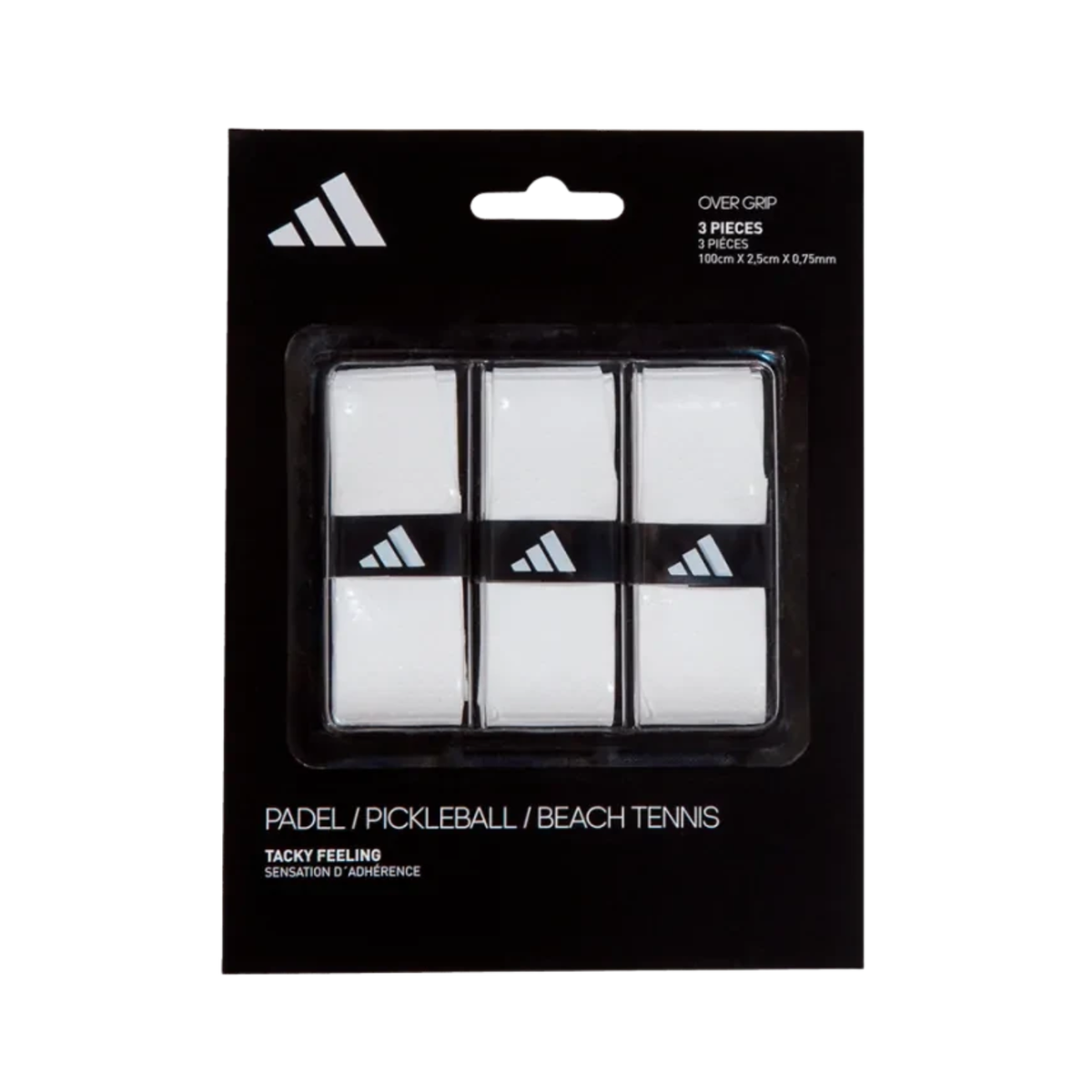 Adidas Padel Overgrip Set 3 Pack - White White 3 Pack Accessories Adidas