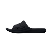 UA Womens Locker IV Slides 3027013 Black White Slides Under Armour