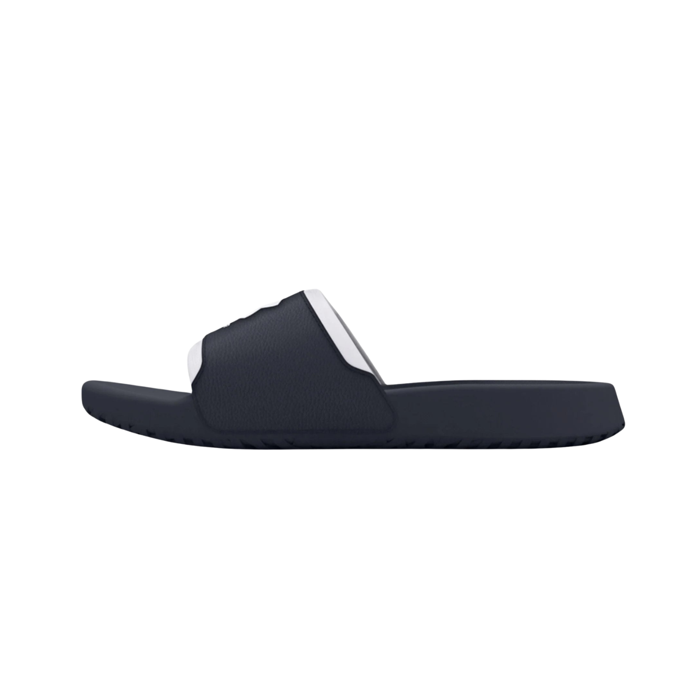 UA Ignite Select Mens Slides 3027219 Black White Slides Under Armour