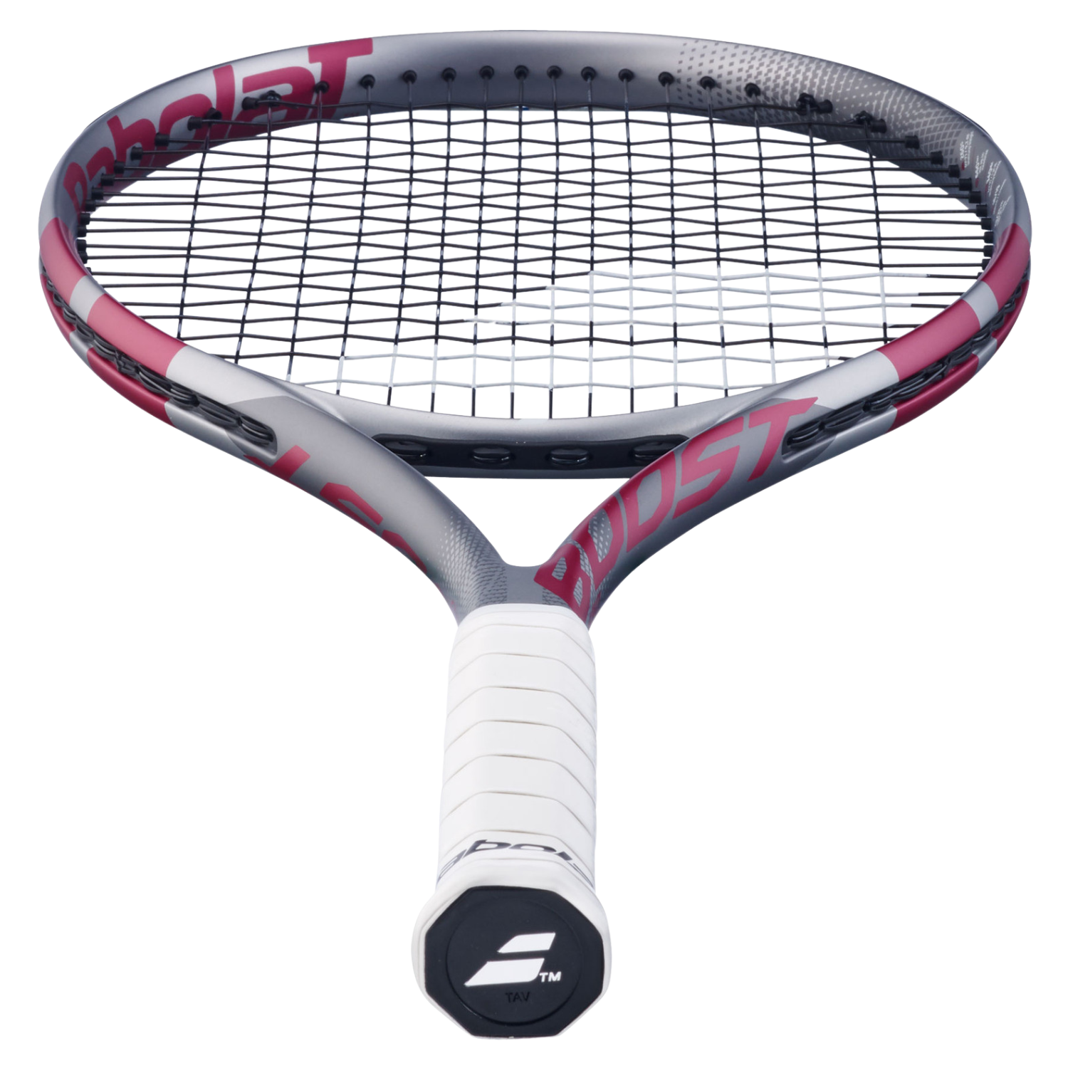 Babolat Boost Aero Pink 2026 Strung Tennis Racket - Grey/Pink Tennis Rackets Babolat
