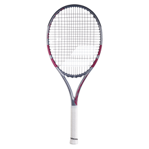 Babolat Boost Aero Pink 2026 Strung Tennis Racket - Grey/Pink Grey Pink Tennis Rackets Babolat