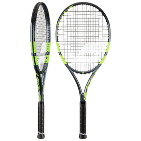 Babolat Boost Aero 2026 Strung Tennis Racket - Grey/Yellow Tennis Rackets Babolat