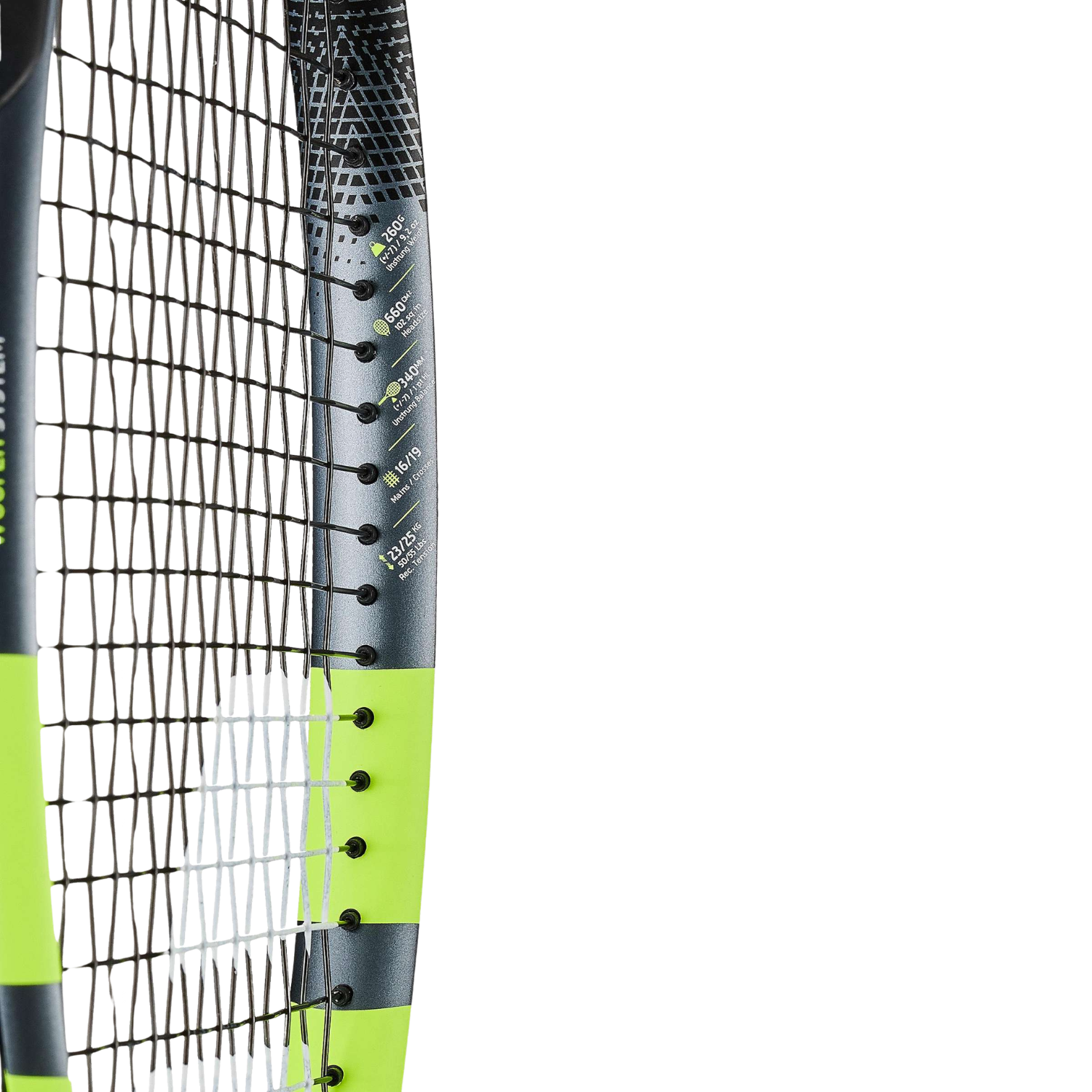 Babolat Boost Aero 2026 Strung Tennis Racket - Grey/Yellow Tennis Rackets Babolat