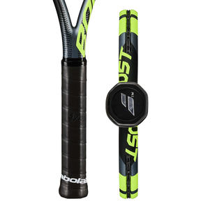 Babolat Boost Aero 2026 Strung Tennis Racket - Grey/Yellow Tennis Rackets Babolat